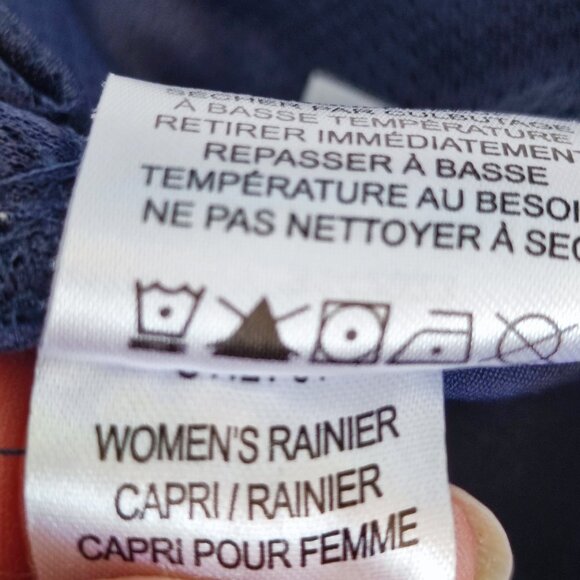 Eddie Bauer Rainer Capris outdoor activity pants blue women's size 10 - Picture 8 of 16